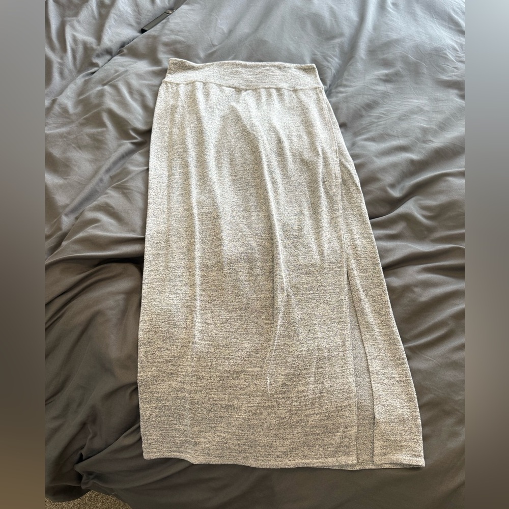 Wilfred Light Gray Maxi Skirt